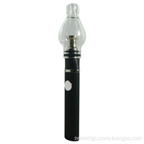 Glass globe wax vaporizer with 350mAh elips battery